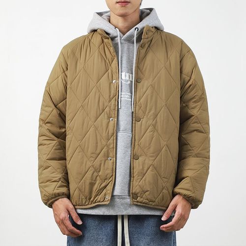 Dudiets Lingge-Veste De Baseball En Coton Cousue Pour Homme,Vêtement Vintage,Solide,Épais,Col Montant,Imbibé,Hiver