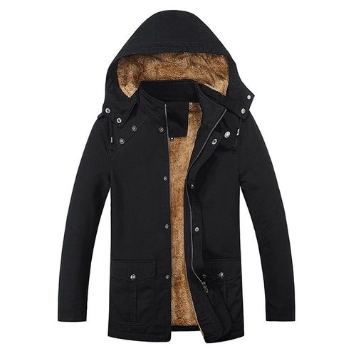 Manteau Cargo Militaire Pour Homme,Veste D'hiver Épaisse Et Chaude,Parka Décontractée En Coton Rembourré,Multi-Poches,À Capuche En Fourrure