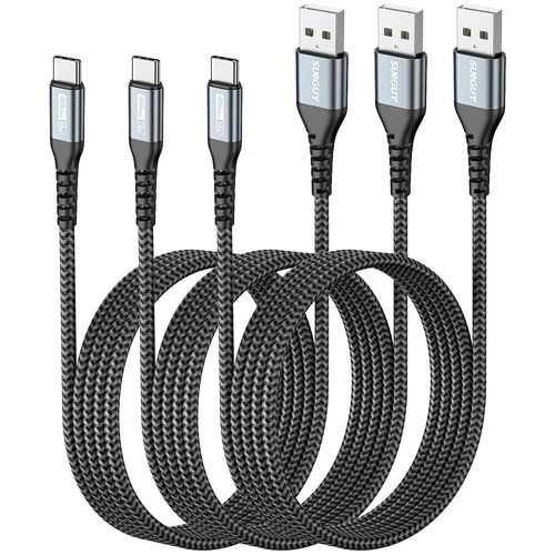 KAL-Cable USB vers USB C, 3 pièces 1.5m 3A Cable USB C Charge Rapide, Cable USB Type C compatible avec iPhone 16/15 Series, Galaxy S23/S22/S21, Google Pixel 8/8 Pro, appareils USB C