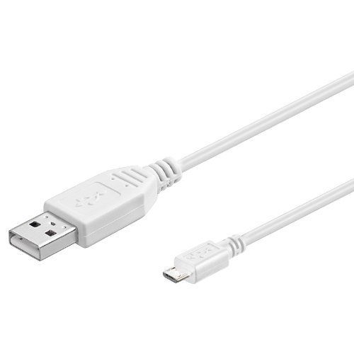 KAL-Câble Micro USB 2.0 A-B 5 m Blanc