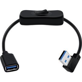 Lot De 2 Câbles D'alimentation Euro Avec Interrupteur, Câble