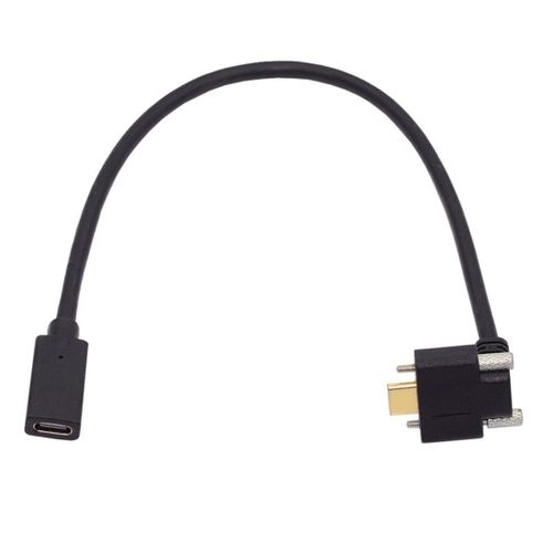 Kal-Câble D'extension De Données Usb C Coudé À 90 Degrés Vers Le Haut Avec Verrouillage À Vis Pour Caméra Realsense Vr Quest Link, Cy-Uc-041-Up