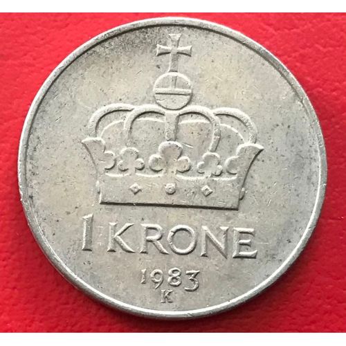 1 Krone - Olav V - 1983 - Norvege