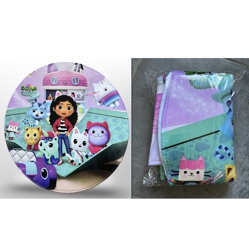🔆 Neuf Et Emballé Sublime Et Grand Tapis Gabby'S Dollhouse Diamètre 80 Cm