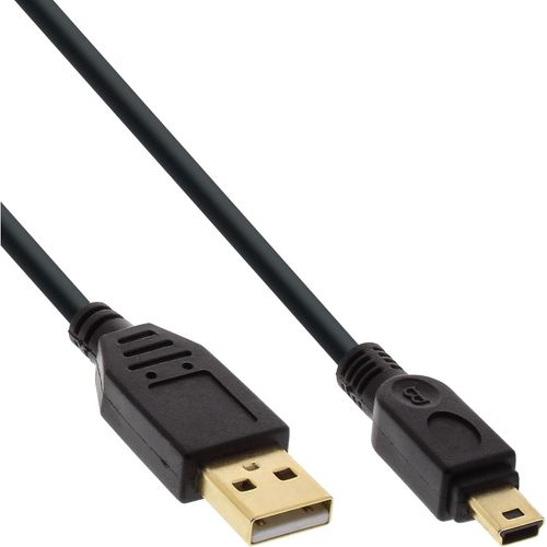 KAL-1.5m USB câble USB 1,5 m USB A Mini-USB B Noir - Câbles USB (1,5 m, USB A, Mini-USB B, 2.0, Male connector / Male connector, Noir)