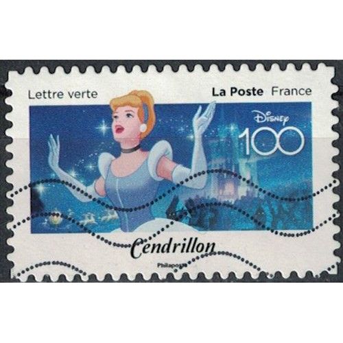 France 2023 Oblitéré Used Disney 100 Ans D'histoires À Partager Cendrillon