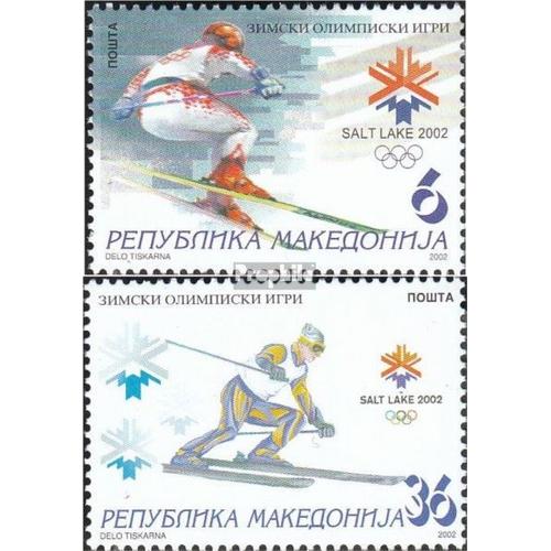Macédoine 243-244 (Édition Complète) Neuf 2002 Jeux Olympiques Jeux D'hiver