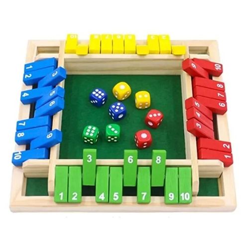 Jeu De Dés En Bois ¿Ferme La Boîte¿, 4 Volets, Ludique Et Éducatif, Pour Familles Et Interactions Parent-Enfant-Colon