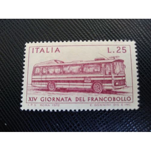 Timbre Italie Y T 1117 14e Journée Du Timbre - Bus 1972 (050609 )
