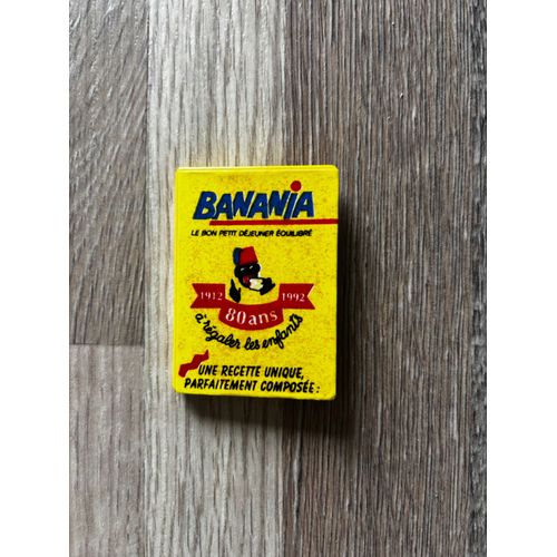 Vintage Publicitaire Rare Magnet Banania 80 Ans