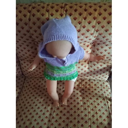 Pull À Capuche Garçon 6 Mois Fait Main