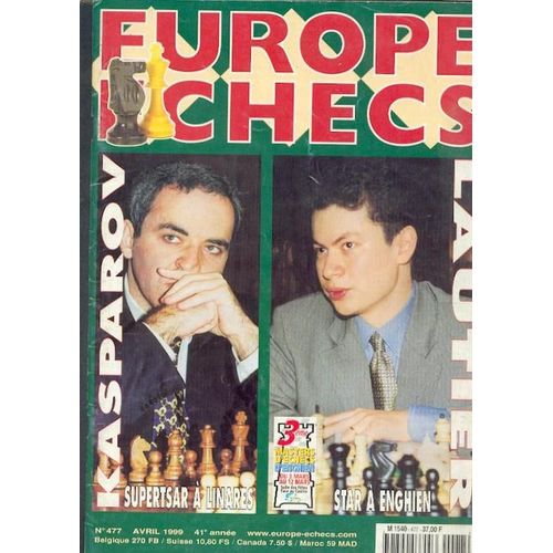 Europe Echecs  N° 477 : Superstaars A Linares