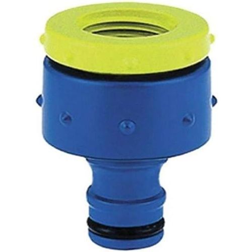 KALANKA-Nez de Robinet Femelle 3/4"" - 1/2"" Top Line, Connecteur Universel pour Tuyau d'Arrosage, Protection Solaire, Installation Facile, Bleu