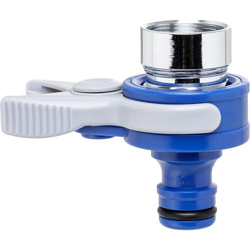 KALANKA-Adaptateur universel Top Line pour robinet d'intérieur, filetage externe 24 mm, filetage interne 22 mm, connecteur universel, protection solaire, installation facile, bleu. 0002301