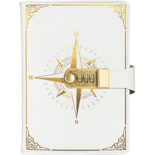 Carnet De Voyage, Carnet De Note Avec Serrure, Journal Intime Avec Code(Modèle De Boussole), Carnet Secret Fille Pour Bureau Scolaires Étudiant Papeterie Cadeau D'anniversaire, 22x15cm.[G175]