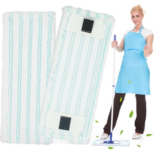 2 Pièces Serpillères de Rechange Kit, Serpillères en Microfibre pour Leifheit Clean Twist M Ergo Micro Duo, Remplacement des Têtes de Recharge de Vadrouille pour Tous Types De Sols (2 Pièces).[G272]