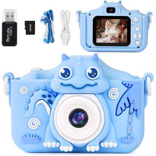 Appareil Photo pour Enfants, 2.0 Pouces Appareil Photo pour Enfants Numérique, Mini Rechargeable HD 1080P Enregistreur Vidéo Selfie Appareil Photo, avec 32GB SD Carte, Enfant Cadeau 3-12 Ans.[G179]