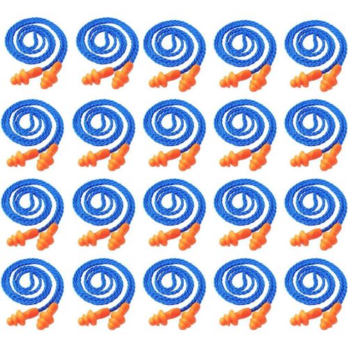Lot De 50 Bouchons D'oreilles S En Silicone Pour Protection Auditive Pour Dormir, Tir, Ronflement, Natation, Travaux De Construction.[G327]