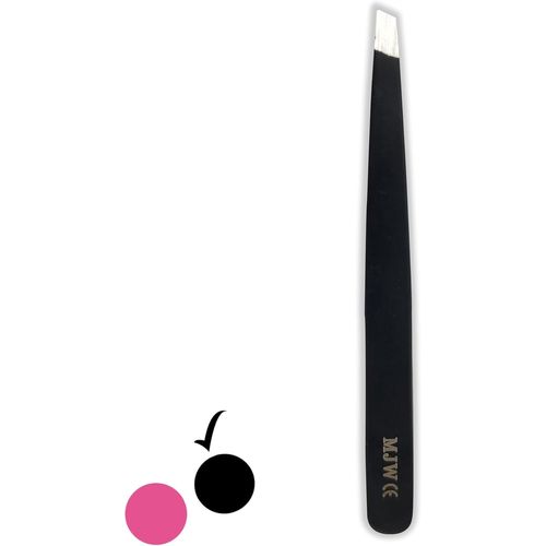 Pince À Épiler Professionnelle En Acier Inoxydable -Incliné Pincettes À Épiler Pour Visage Épilation Pour Hommes Et Femmes- Pince À Épiler De Précision Pour Poils Incarnés (Black).[G294] 