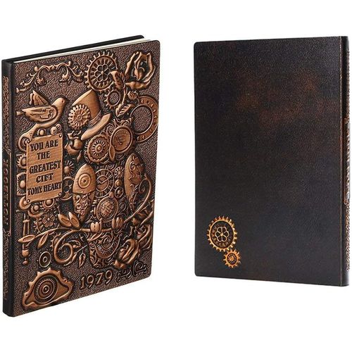 Carnet De Notes En Cuir A5, Ligné, 200 Pages, Couverture Rigide, Vintage, Carnet Secret Cahier Notebook Journal Intime, Calepin Ancien, Idee Cadeau Enfant Fille Garçon Homme Adulte Amie 3d Hibou.[G343]