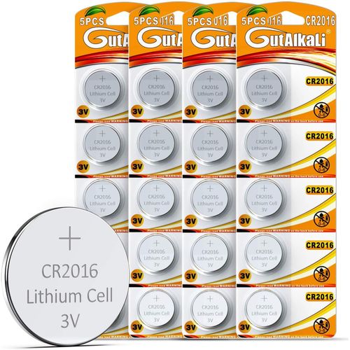 20 Piles Boutons CR2016 Lithium 3V (CR2016-20 Piles)