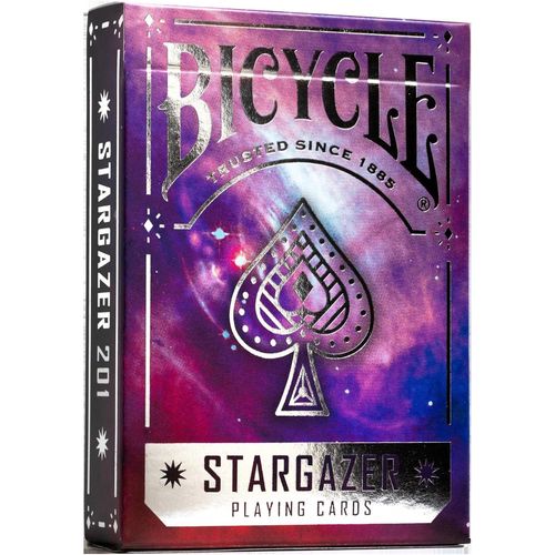Stargazer 201, emblématique aux Couleurs des étoiles Humble Jeu de 54 Cartes à Jouer personnalisées et de Collection, 10044435, Violet