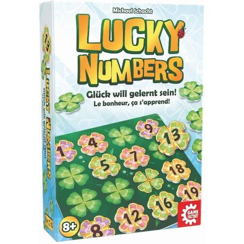 Lucky Numbers Cartes Pour Adultes Et Enfants À Partir De 8 Ans-Jeu Familial-Pour 1 À 4 Joueurs, 646307, Blanc, Taille Unique
