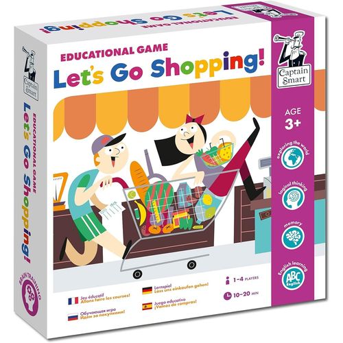 Jeu Éducatif Pour Enfants, Let's Go Shopping!,Boutiques, Panier,Jeu De Société Pour Garçons Et Filles De 3 Ans, 3 À 9 Ans,Jouet D'apprentissage, Cadeau Pour Les Enfants De 3 À 9 Ans
