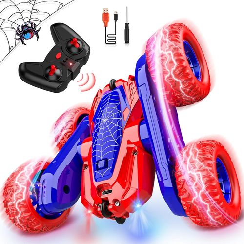 Voiture Telecommandé Enfant, Jouet Fille Garcon 3-10 Ans Cadeau Fille Voiture Télécommandée, Monster Truck Spider Jouet Enfant 3-8 Ans Garçon Jeux Exterieur Enfant - Cadeau de Noël Enfants.[E63]