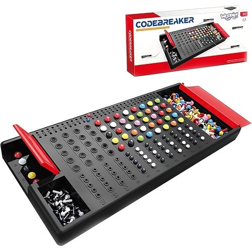 Code Breaker Jeu De Société - Code Secret & Mastermind Jeu De Réflexion - Jeu De Stratégie - Jeu Familial - Jouet Éducatif Pour Enfants Et Adultes - Bleu, Noir