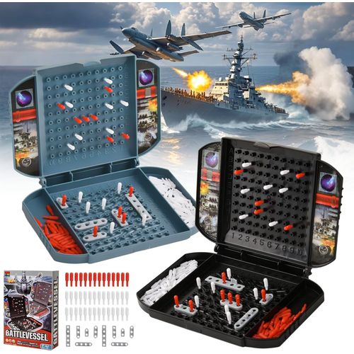 Jeu De Bataille Navale, Battleship Jeu De Société Classique En Petit Format, Jeu De Société De Stratégie Bataille Navale Jouet Pour Enfants De 4 Ans Et Plus