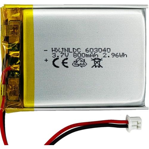 DC 3,7v 800mah 603040 Batterie au Lithium polymère Rechargeable pour Les Produits électroniques DIY 3.7-5v, Alimentation de Stockage d'énergie Mobile, lumières LED