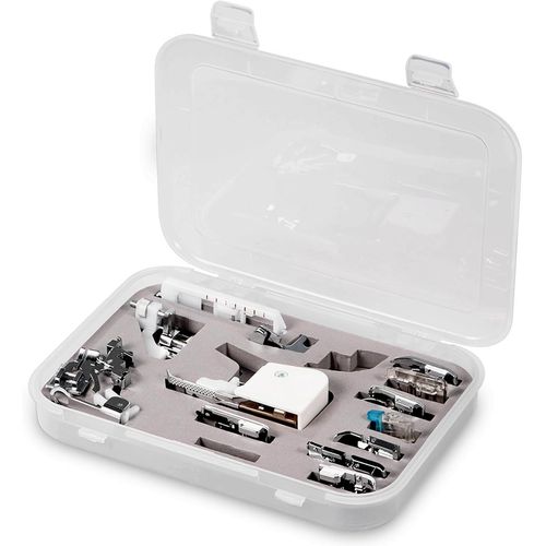 Jeu De Pieds-de-biche 15 Pièces, Kit De Pieds-de-biche pour Machine à Coudre, Accessoires avec Manuel pour Machines Brother, Singer, Janome à Tige Basse