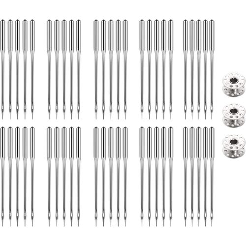 Aiguille Machine a Coudre, 100PCS Aiguille a Coudre, Aiguilles Machine à Coudre à Pointe Régulière Universelle pour Singer, Brother, Janome, Varmax, Tailles HAX1 65/9, 75/11, 90/14, 100/16, 110/18