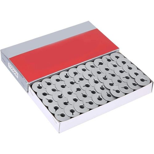 Bobines De Machine À Coudre,100 Pièces 55623a Accessoires De Remplacement Fendus De Canette En Aluminium Pour Les Pièces De Machines À Coudre Industrielles,Stockage Facile