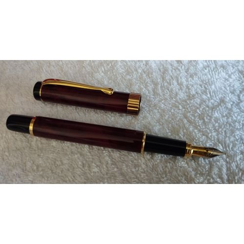 Stylo Plume Walk-Over "Villandry" Rouge Marbré - 1996