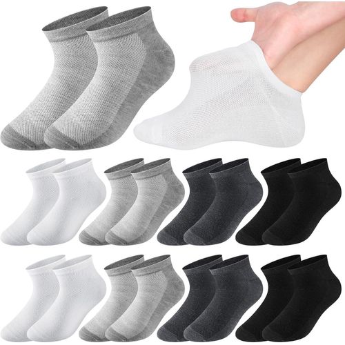 Bmtterqgwo - 8 Paires Chaussettes Invisibles Diabete Hommes, Larges Et Fines Pour Pieds Gonfles