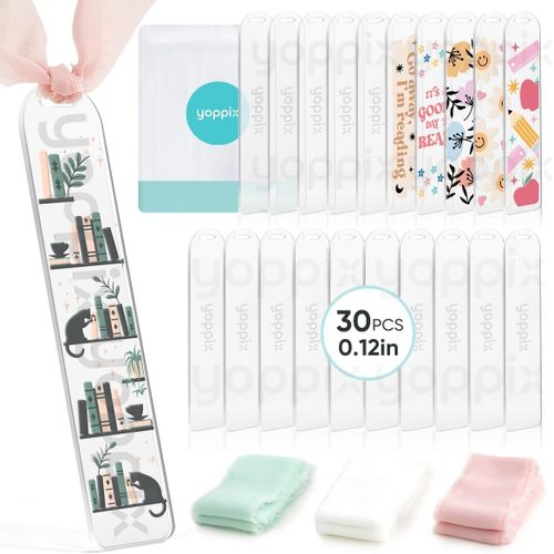 Bmtterqgwo - 30 Marque-Pages Acrylique Transparent 3mm Avec Ruban Diy Cadeau Pour Lecture Graduation Ecole