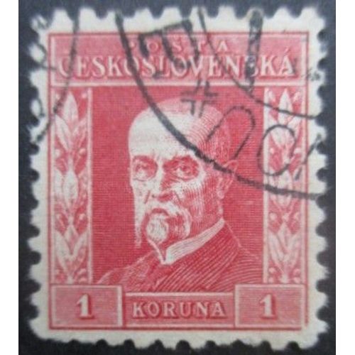 Tchecoslovaquie N°202 Président Masaryk Oblitéré