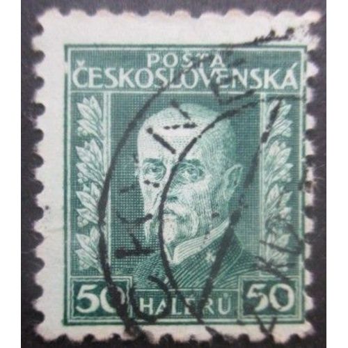 Tchecoslovaquie N°213 Président Masaryk Oblitéré