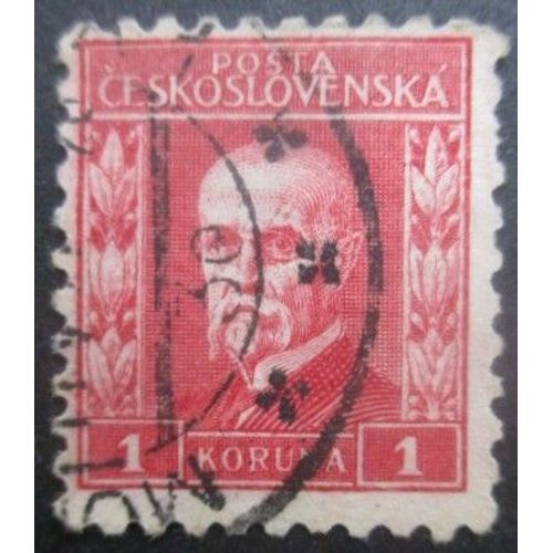 Tchecoslovaquie N°215 Président Masaryk Oblitéré