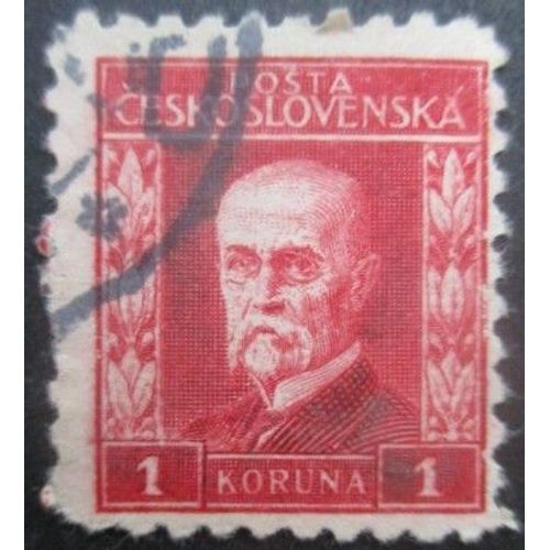 Tchecoslovaquie N°219 Président Masaryk Oblitéré