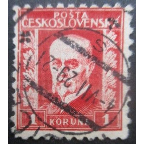Tchecoslovaquie N°220 Président Masaryk Oblitéré