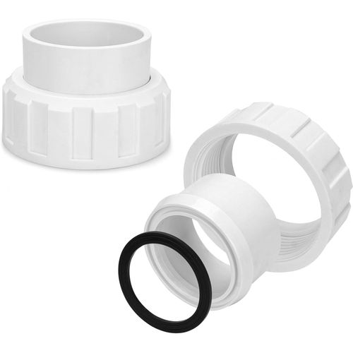 BMTTERQGWO - Kit Raccord Union 2"" pour Generateur Sel Hayward GLX-Cell-Union, Compatible Pompe Piscine et Spa, 2 Pieces