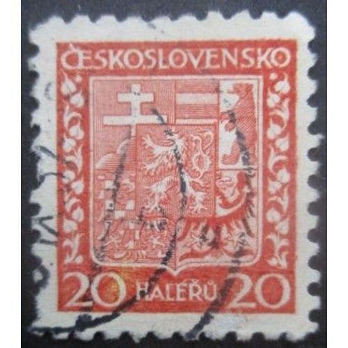Tchecoslovaquie N°254 Armoirie Oblitéré