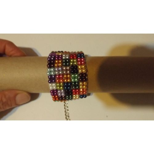 Bracelet Manchette En Perles