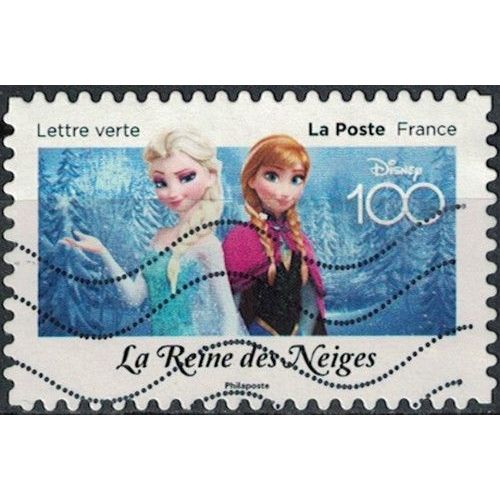France 2023 Oblitéré Used Disney 100 Ans D'histoires À Partager La Reine Des Neiges