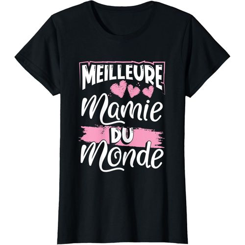 Ershi-Femme Meilleure Mamie Du Monde Cadeau De La Fête Des Mères T-Shirt[6472]