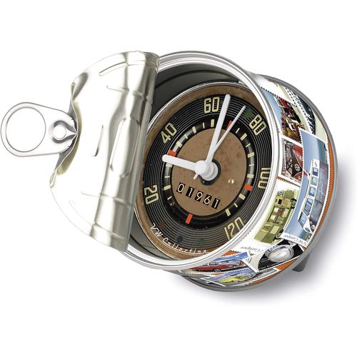 ERSHI-VW Collection - Horloge de Table Volkswagen T1 Combi Bus, Horloge magnétique, MyClock également Personnalisable, Cadeau Phot[6455]