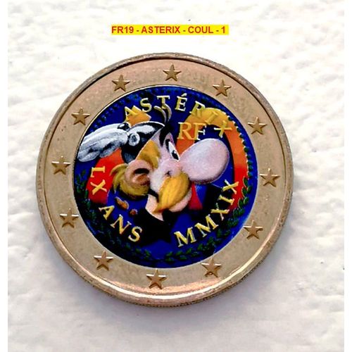 France 2019 - Asterix - 2 Euros Commemorative - Couleur - Farbe- Colored - Coloratti - Color - Colorisee